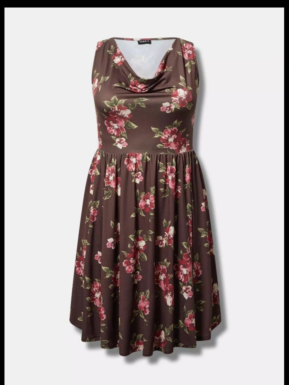 New with Tags Torrid Mini Studio Knit Sleeveless Cowl Neck Dress (Torrid Size 2)